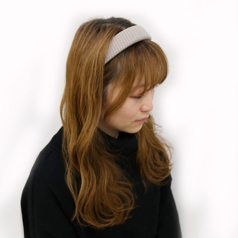 ACCOMMODEチェックヘアバンド | ヘアアクセサリー | アコモデバッグ