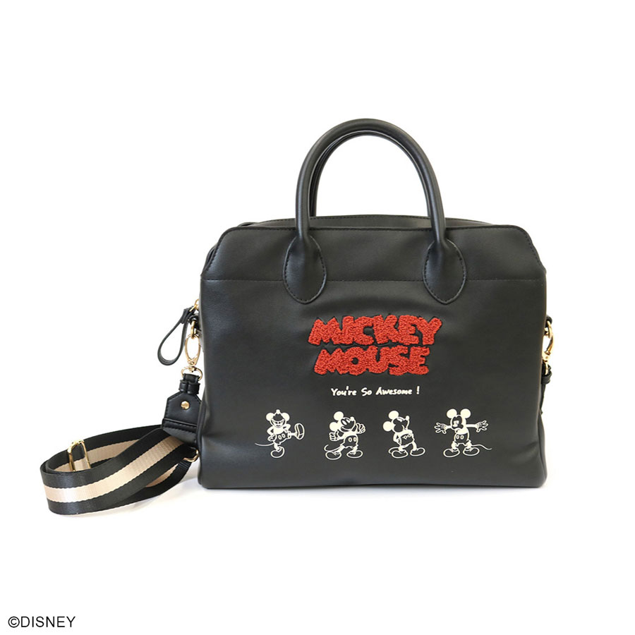 Disney ミッキーマウス刺繍クラッチバッグ - バッグ