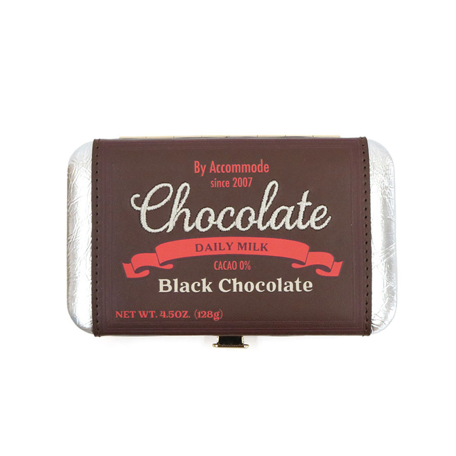 アマベル ノベルティ チョコレート ブラウン チョコレート柄 チョコ パスケース